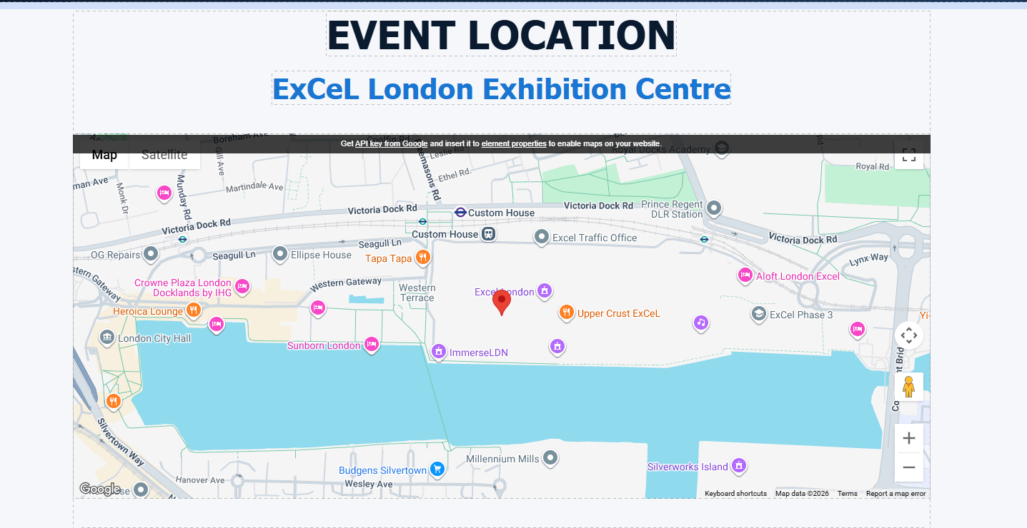 Map section added to the FUTURAI landing page via AI chatbot