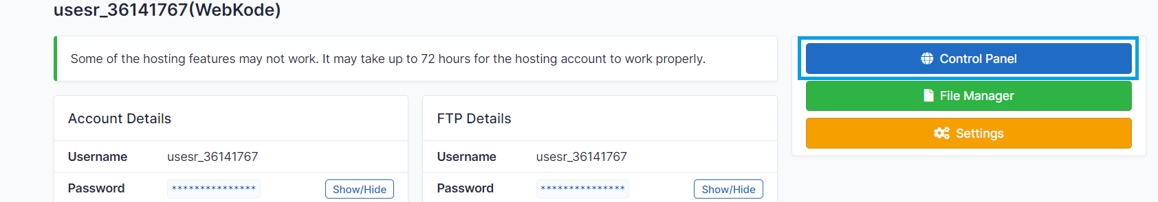 How to create account